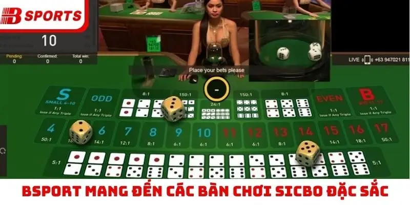 Bsport mang đến các bàn chơi Sicbo đặc sắc