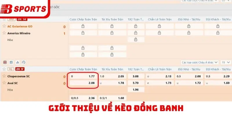 Giới thiệu về kèo đồng banh